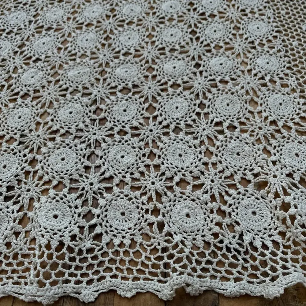 Cotton Crochet Tablecloth 47